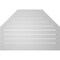 Ekena Millwork Octagonal Top Surface Mount PVC Gable Vent w/ 2"W x 1-1/2"P Brickmould Frame, 38"W x 26"H GVPOT38X2602SF - alternate 4